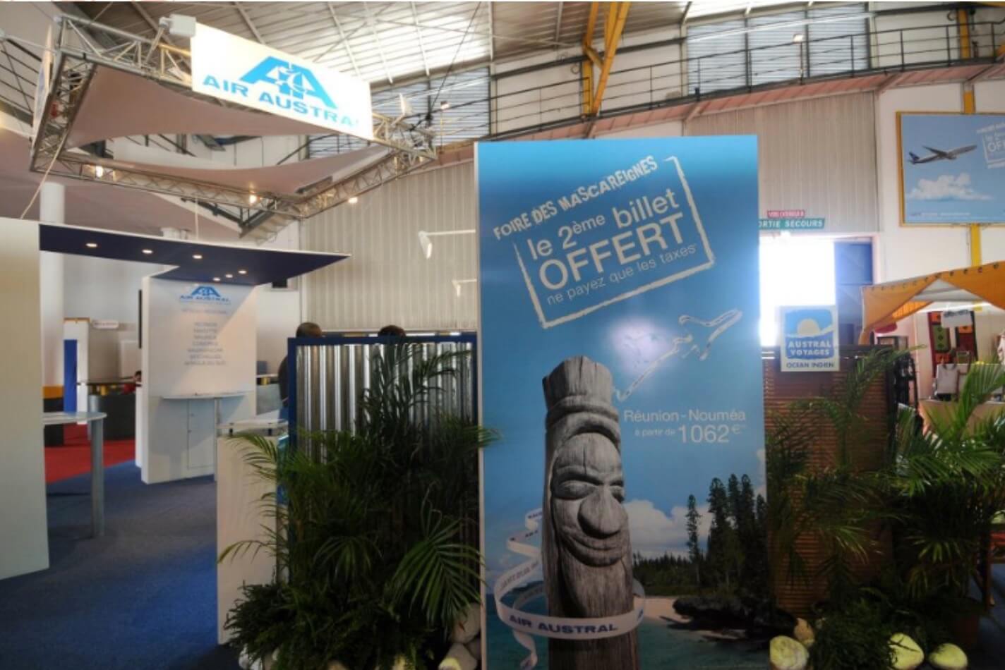 Création d'un stand pour Air Austral
